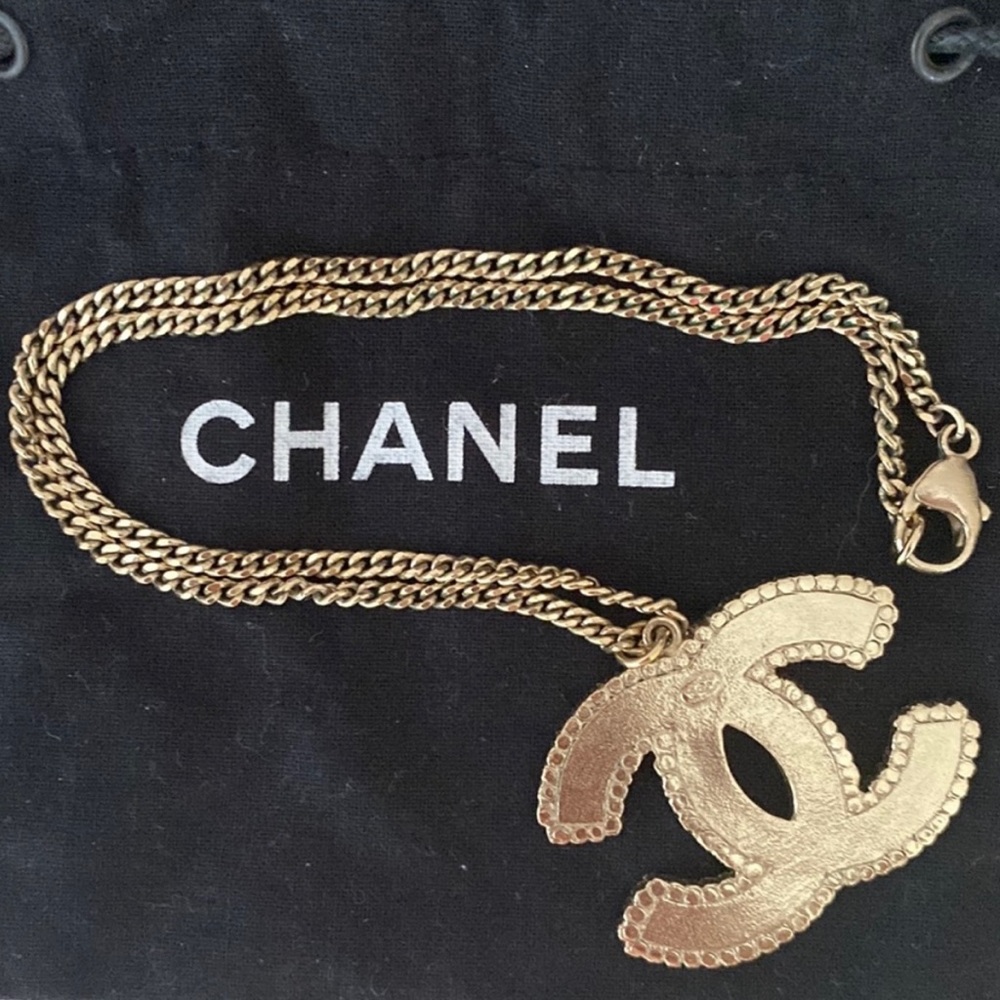Chanel necklace Crystal Enamel striped large CC - Picture 8 of 10